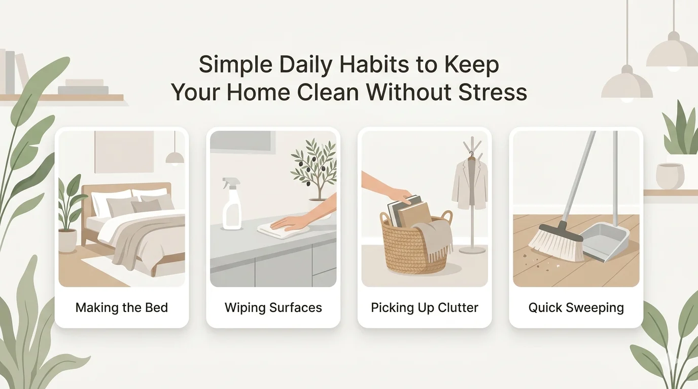 Clean and organized home interior